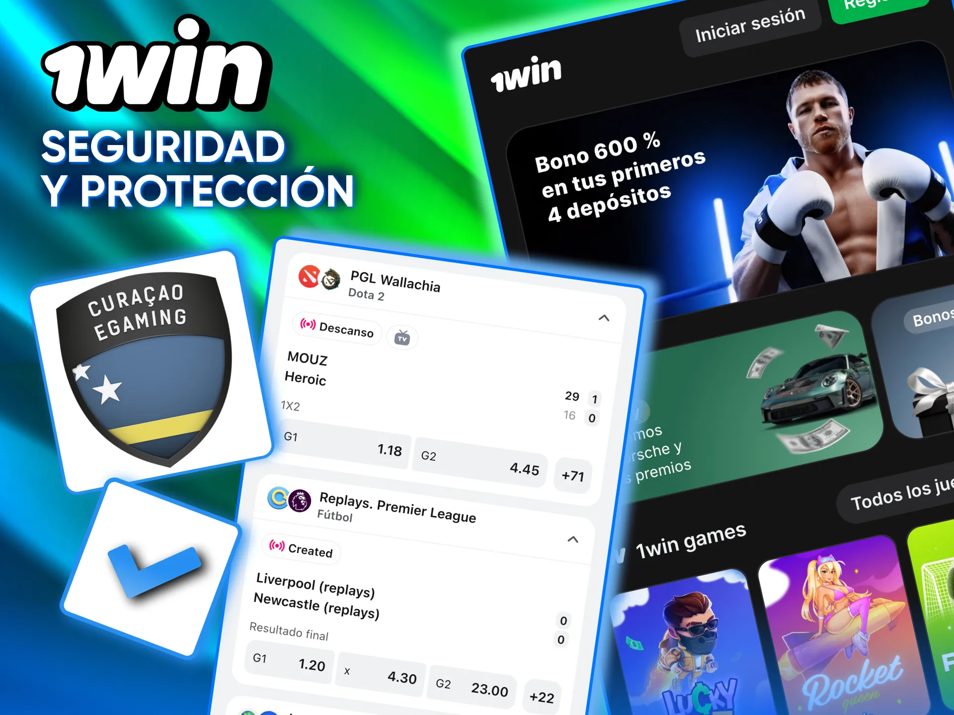 Seguridad garantizada en la aplicación oficial de 1win.