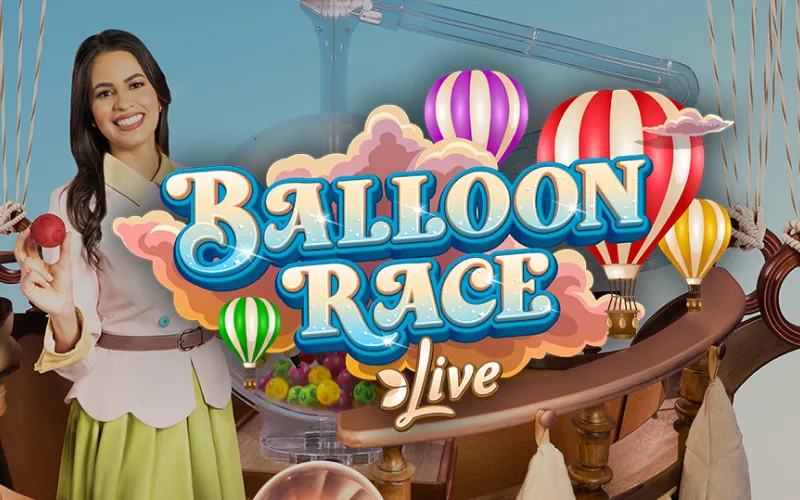 Diversión asegurada en 1win con Balloon Race y su atmósfera festiva de velocidad y fortuna estelar.