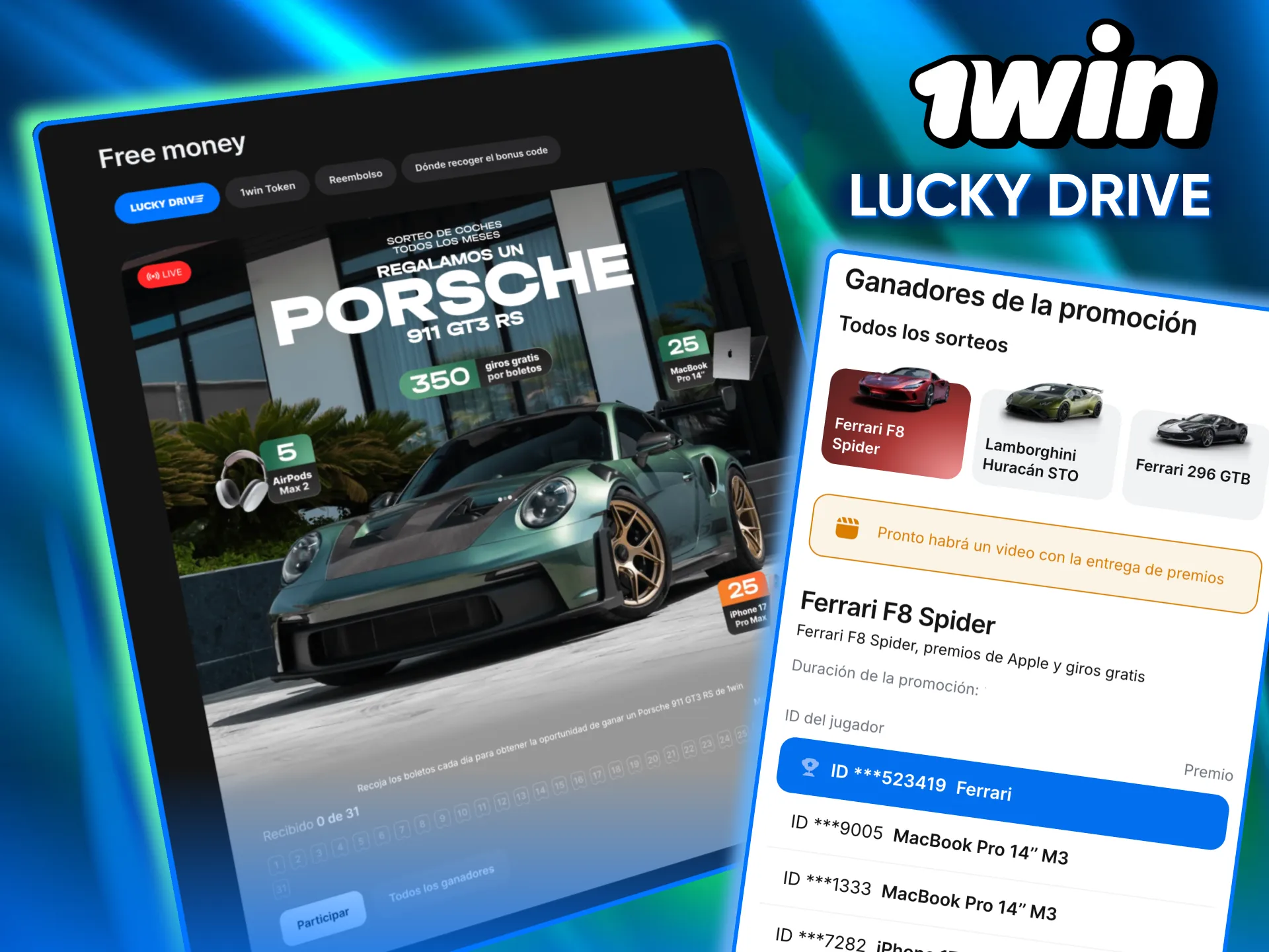 At 1win, take advantage of the Lucky Drive promotion with great rewards.