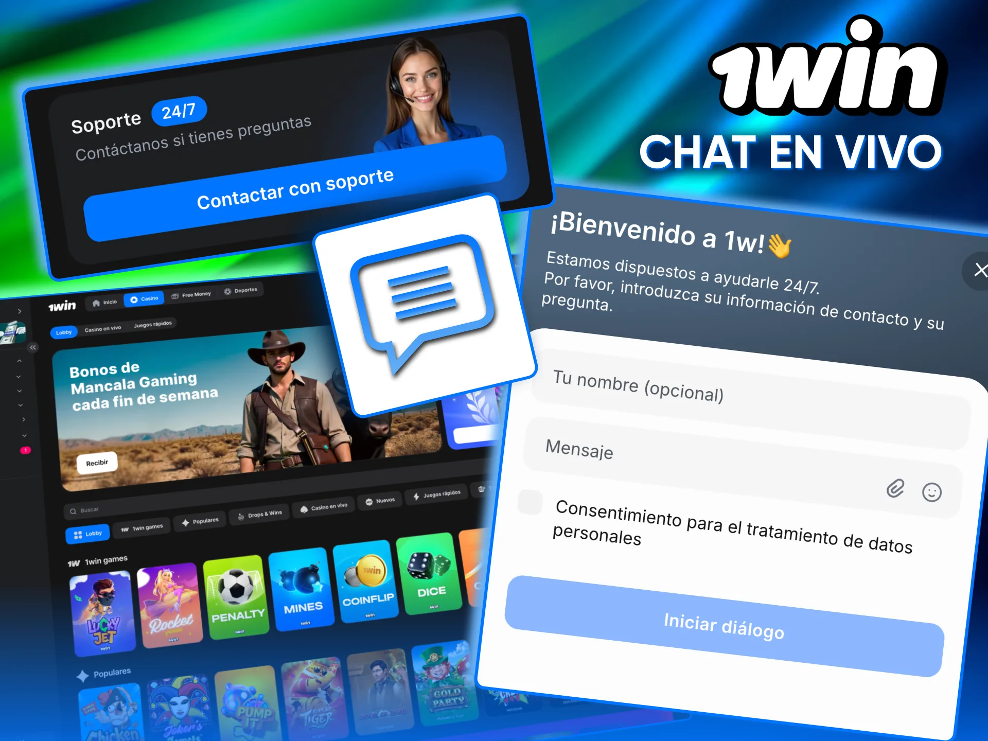 At 1win, access live chat and get immediate assistance in Argentina.